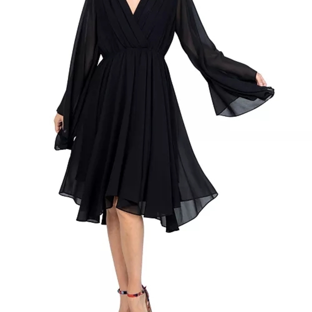 Meghan LA Black Long Sleeve Dress